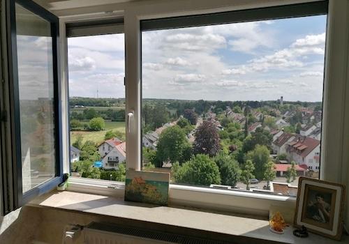 Blick aus Zimmer 1 und 2