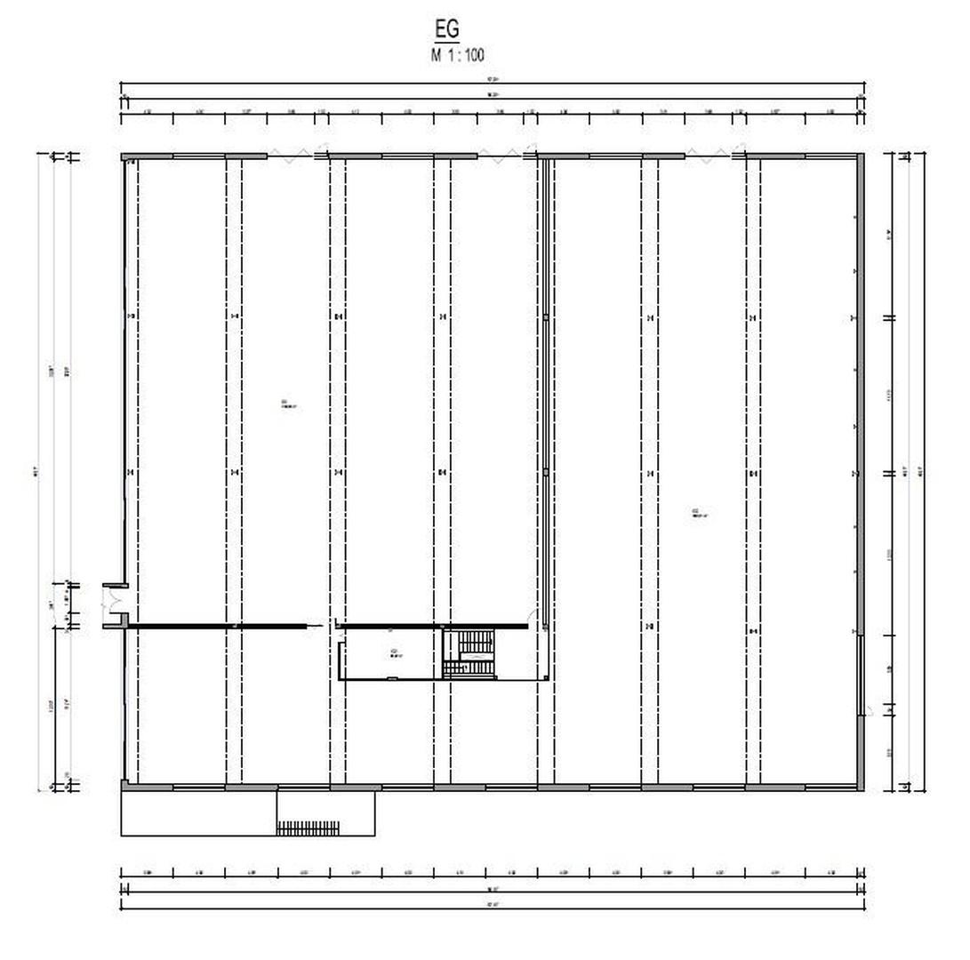 Grundriss Werkhalle