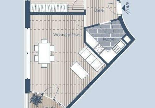 Grundriss WE 3