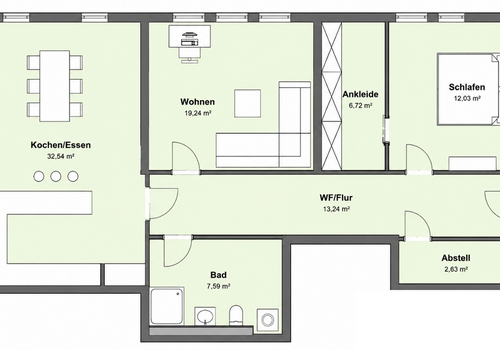 Grundriss schematisch