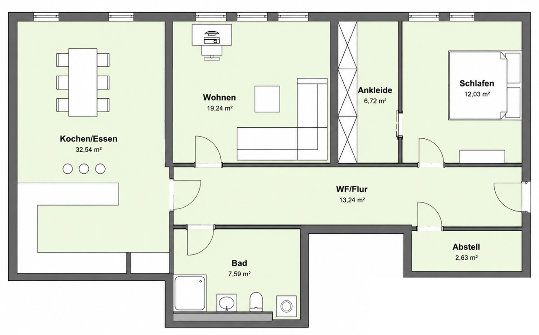 Grundriss schematisch