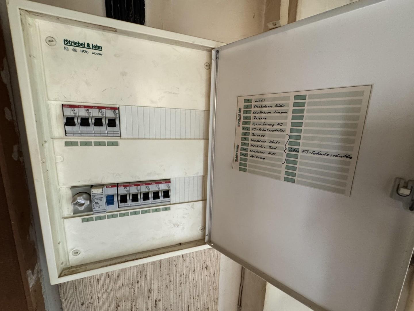Elektrik: teilweise erneuert