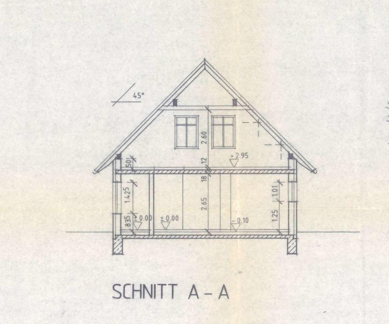Schnitt Anbau