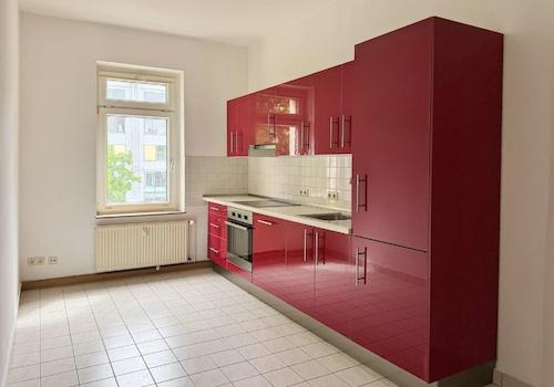 Küche mit Einbauküche