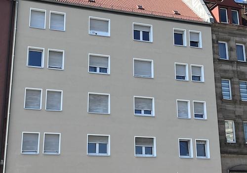 Gedämmtes Gebäude