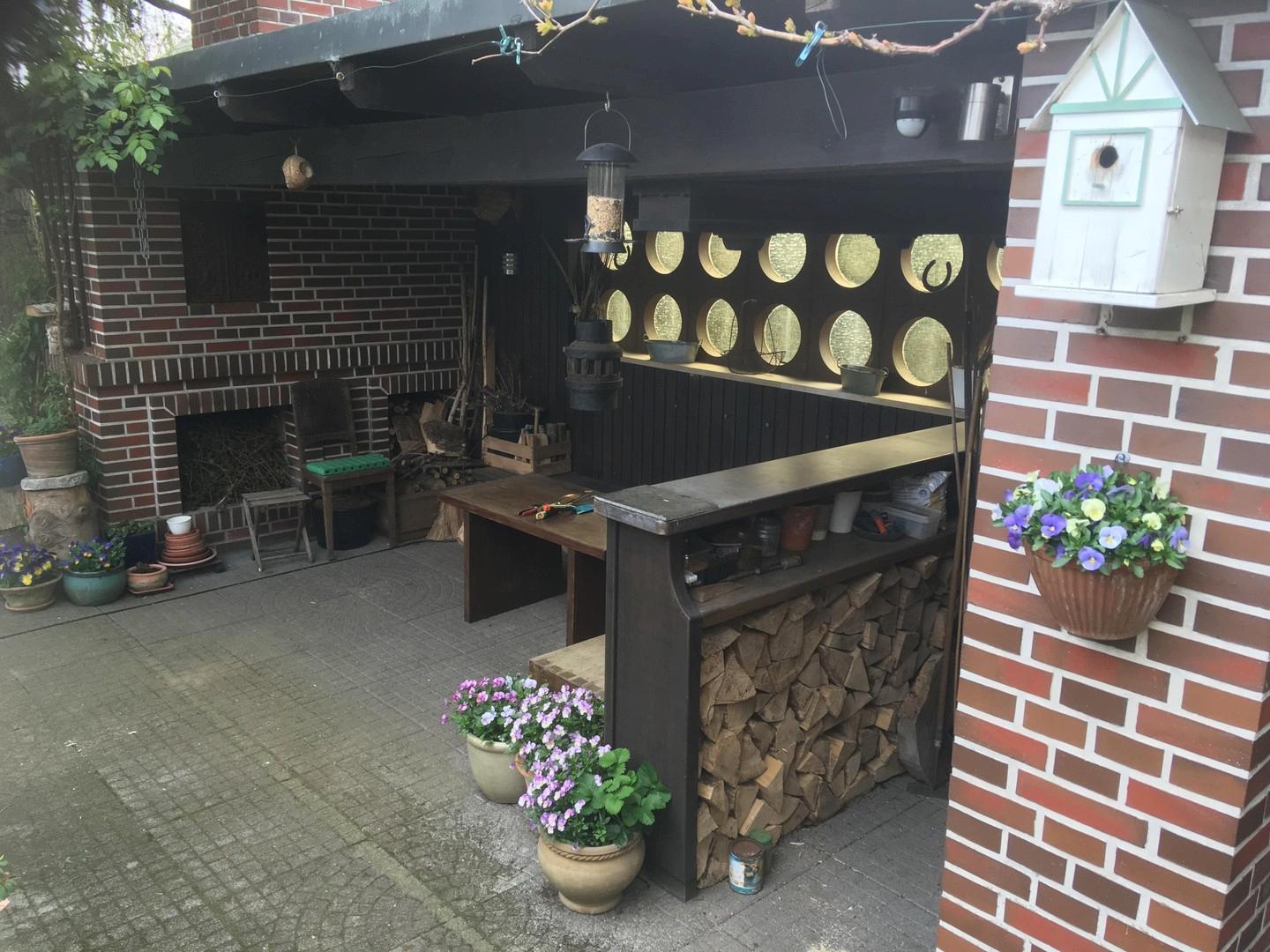 Überdachte Terrasse