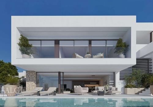 Ansicht der Villa von Seiten des Meeres!