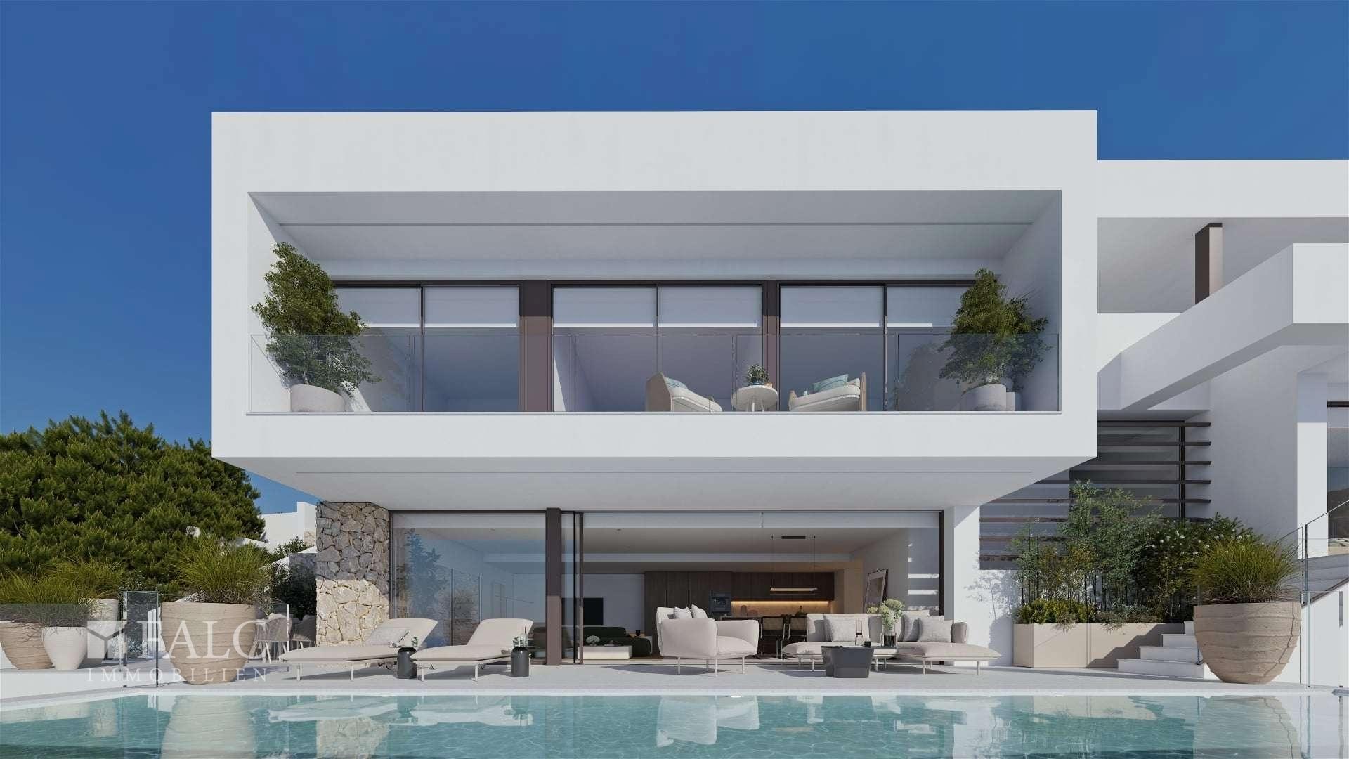 Ansicht der Villa von Seiten des Meeres!