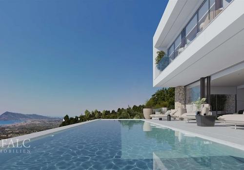 Sky-Pool, Meeresblick - möchten Sie hier Ihren Kaffee oder Coktail serviert bekommen?
