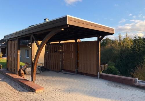Carport mit Wall-Box