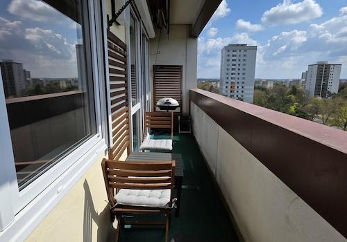 Aussicht vom Balkon
