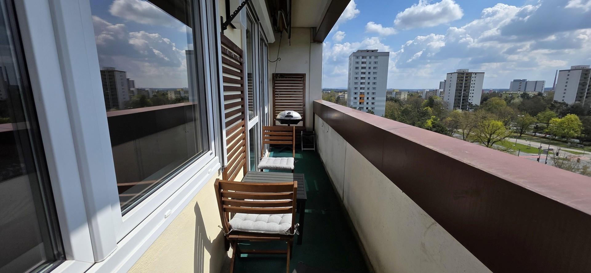 Aussicht vom Balkon