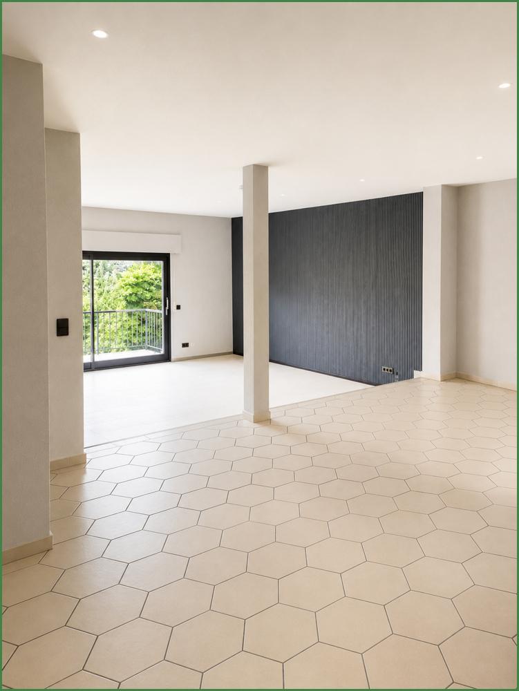 Blick vom Dieleneingang ins Ess,- und Wohnzimmer