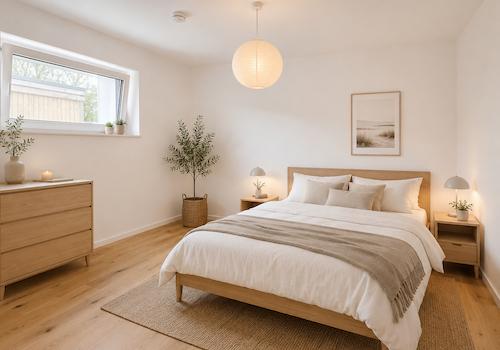 Schlafzimmer - virtuell eingerichtet