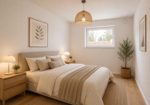 Schlafzimmer - virtuell eingerichtet