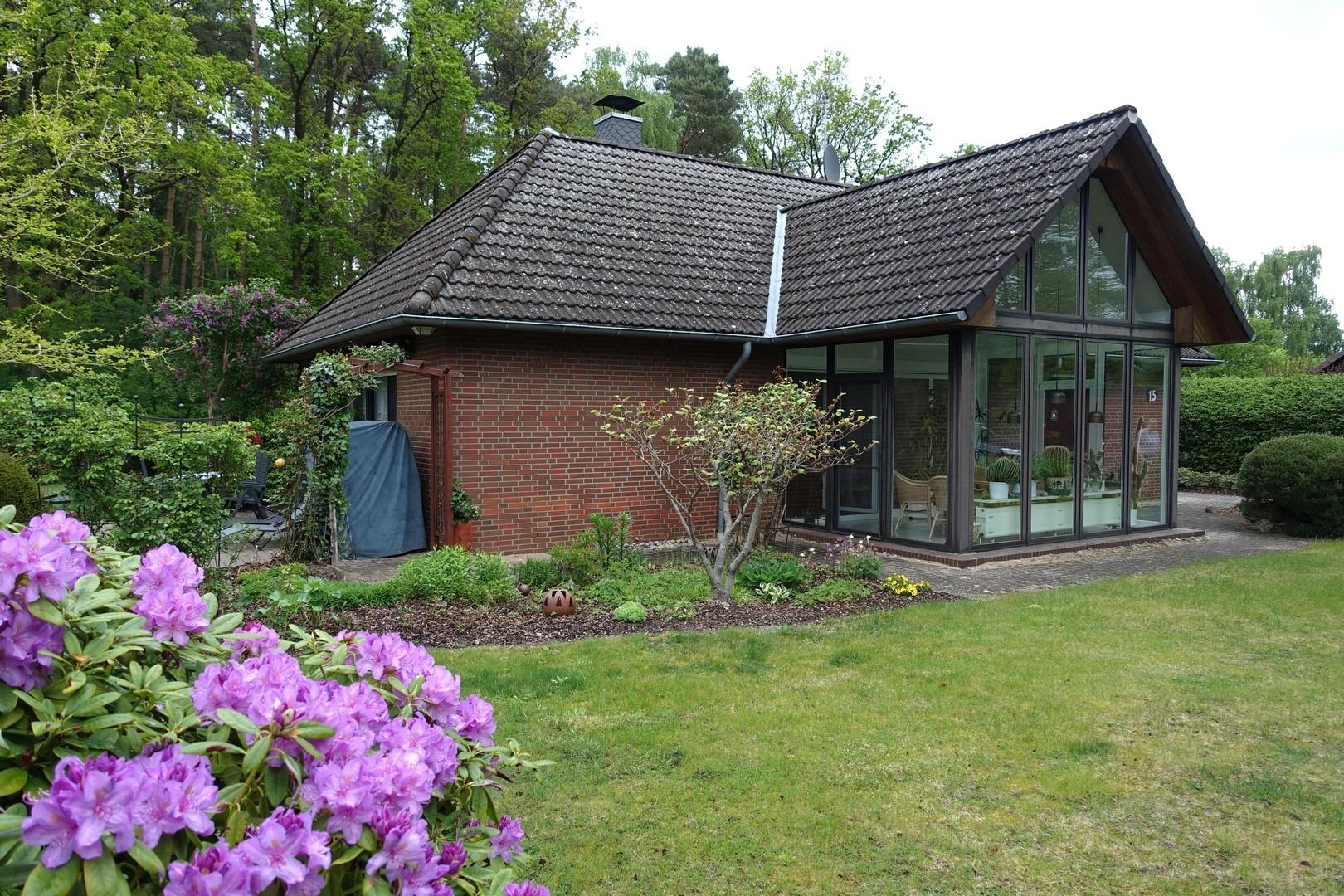 Wintergarten, großer Garten 