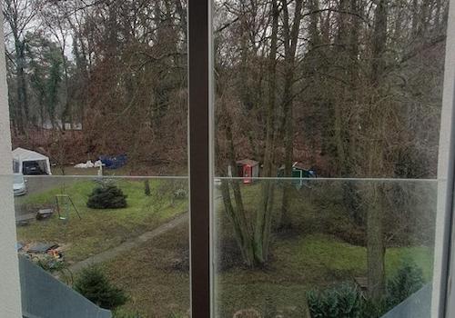 Blick aufs Grundstück
