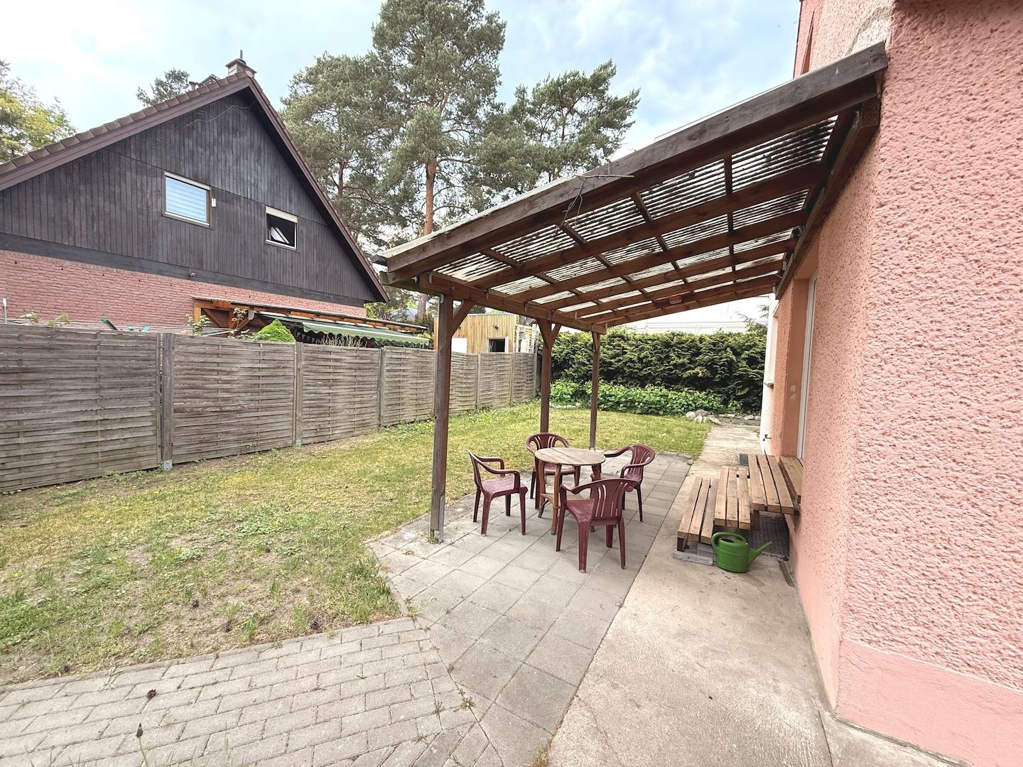 Blick auf die Terrasse