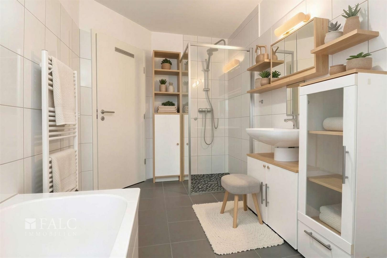 Badezimmer Whg. 2d - (KI generiert)