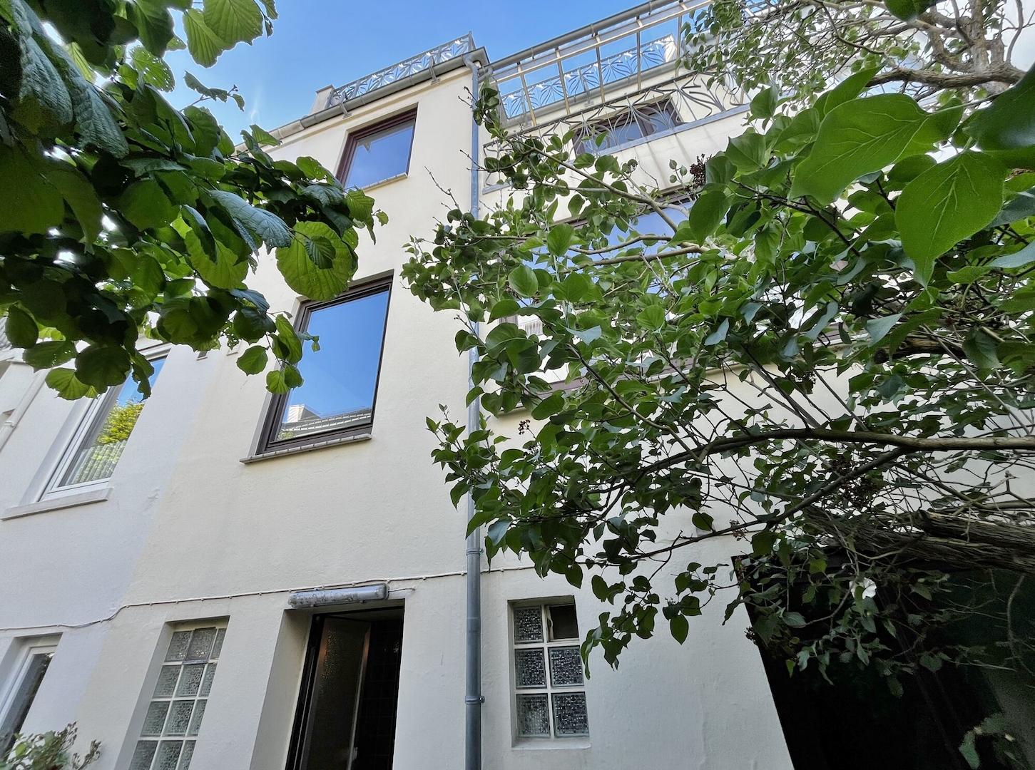 Rückseite des Hauses