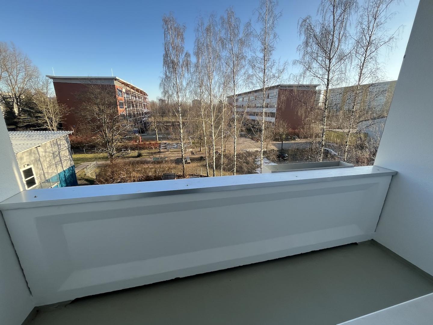 Blick vom Balkon