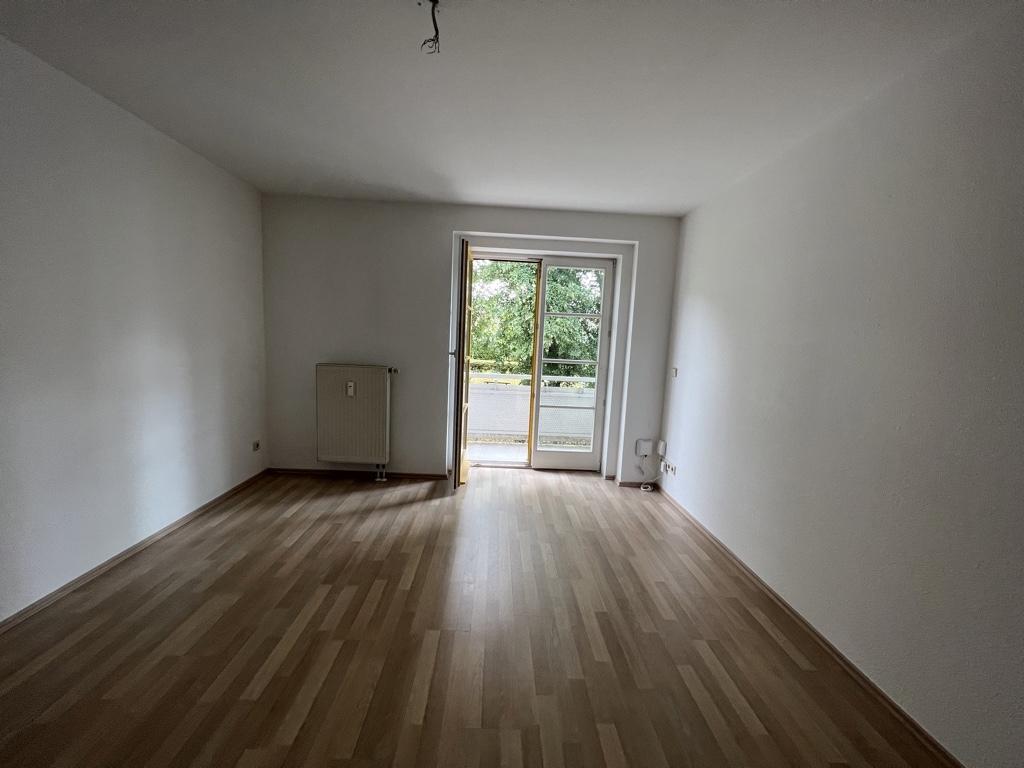 Wohnzimmer Muster Blick zum Balkon