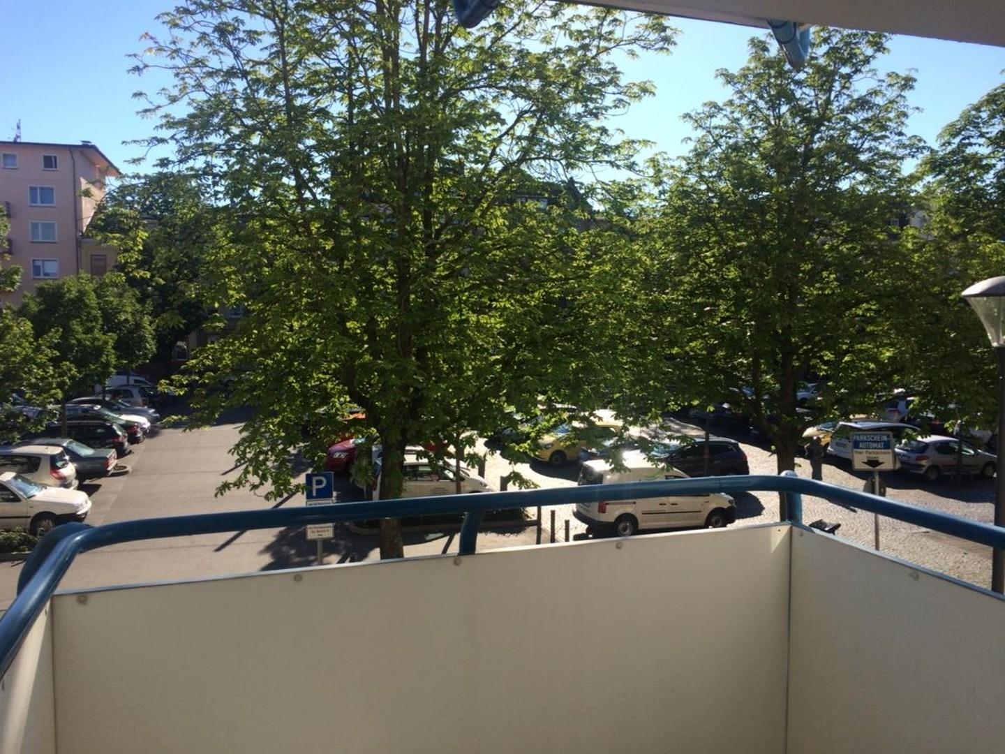 Blick vom Balkon