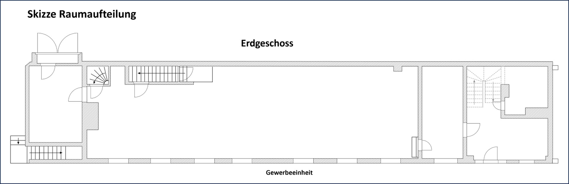 Skizze Raumaufteilung EG