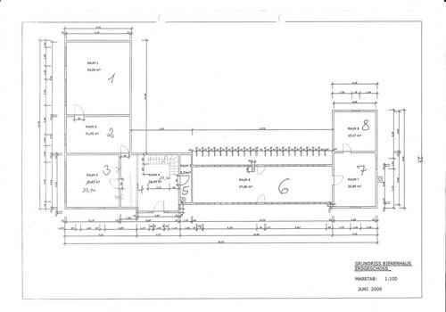 Grundriss Bienenhaus EG