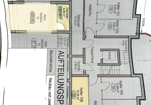Grundriss TG-Platz u Keller