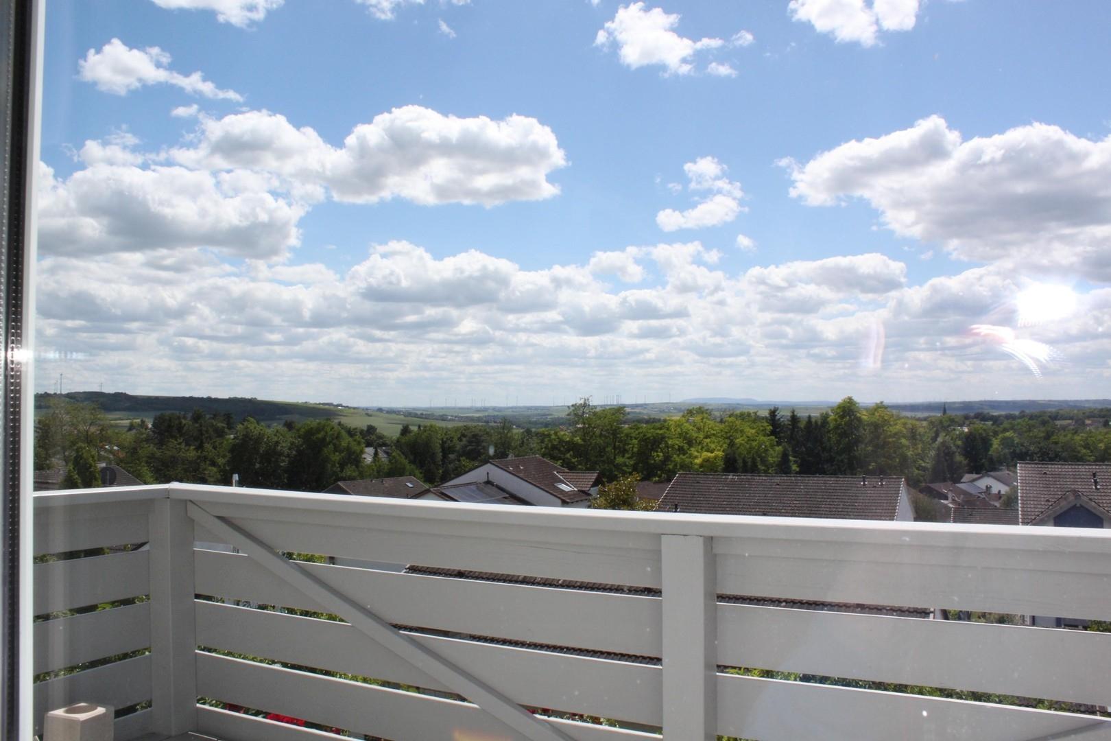 Blick vom Balkon