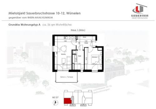 Grundriß Wohnungseinheit WE 07