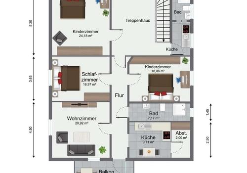 Grundriss 1.Obergeschoss