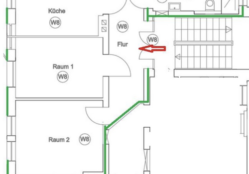 Grundriss der Wohnung