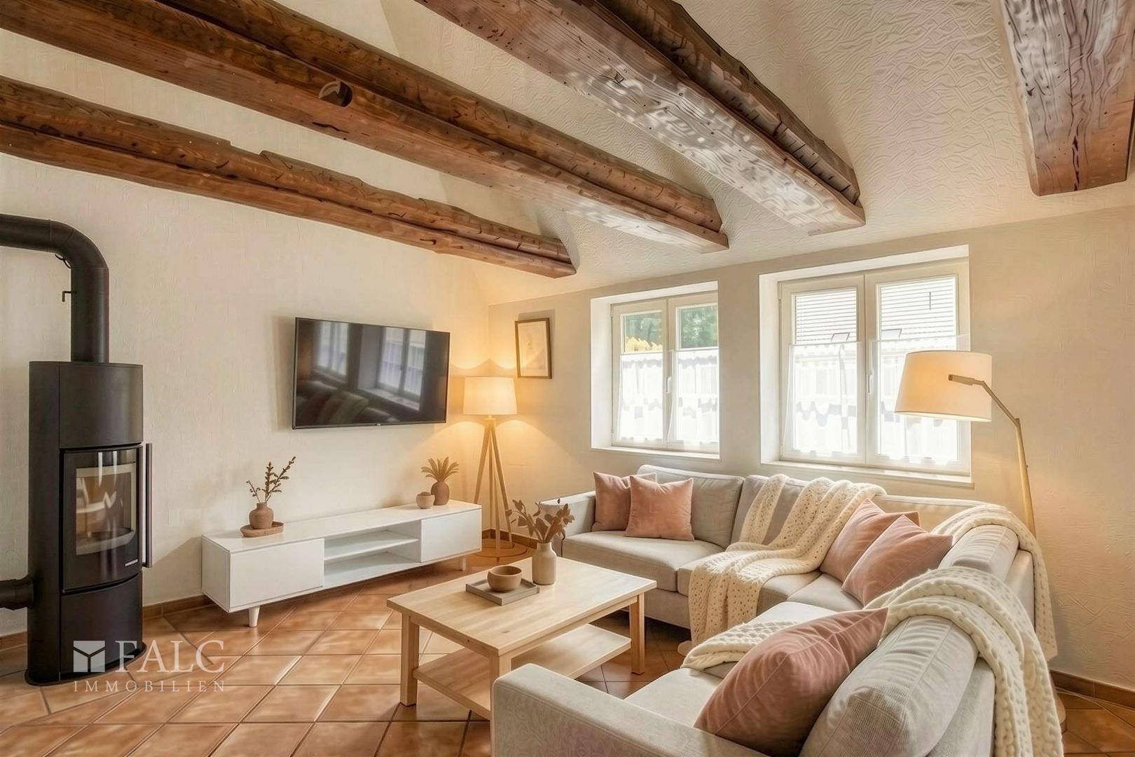 Wohnzimmer Ansicht II - (KI generiert)