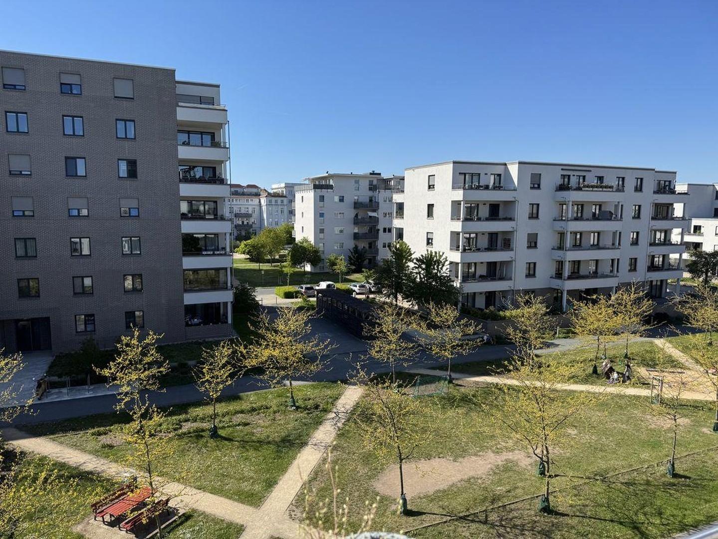 Ausblick vom Balkon