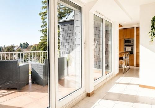 Zugang zur Dachterrasse