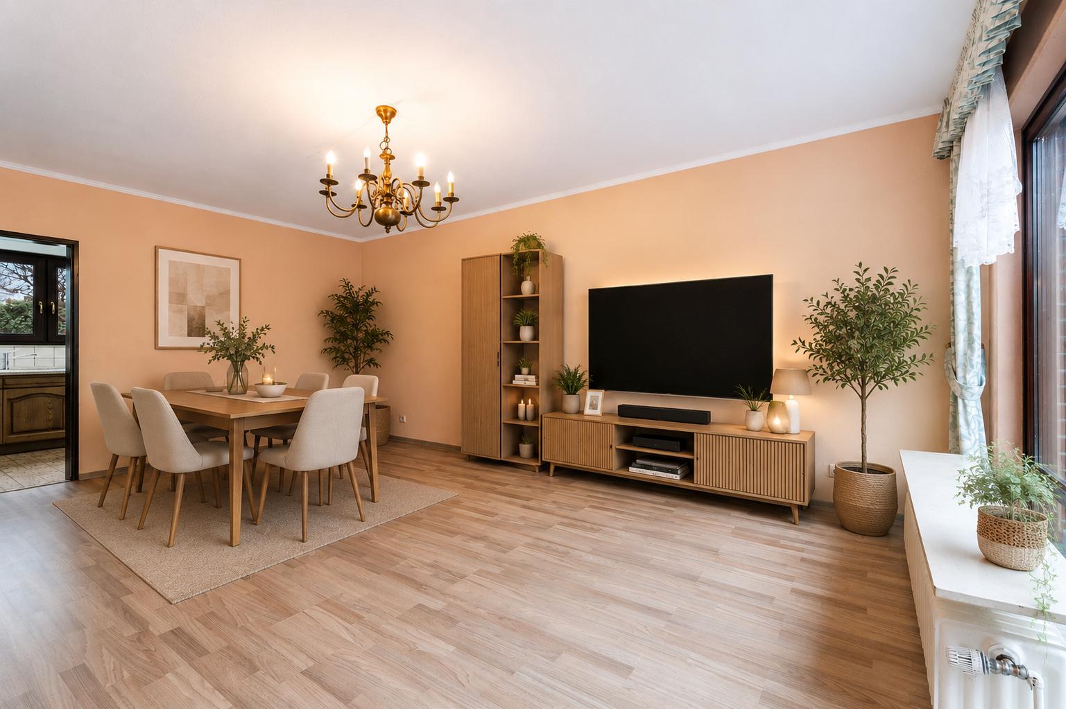 Wohnzimmer KI generiert
