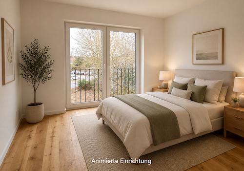 Schlafen virtuell eingerichtet
