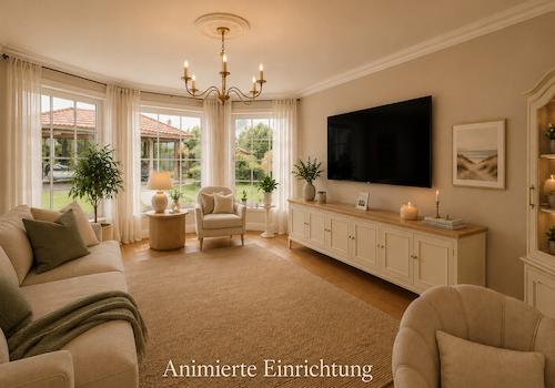 Wohnbereich 2.0 virtuell eingerichtet