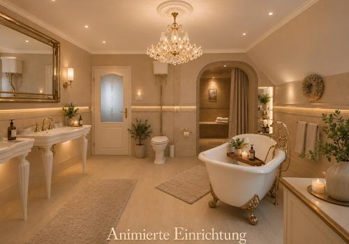 Badezimmer virtuell eingerichtet