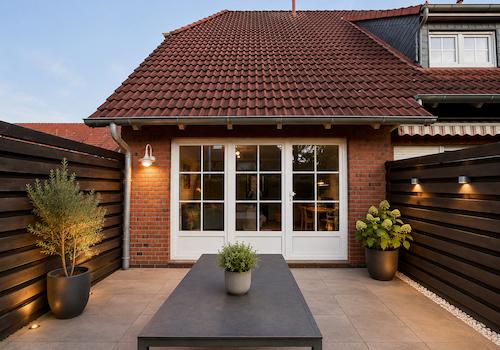 Terrasse - virtuell eingerichtet