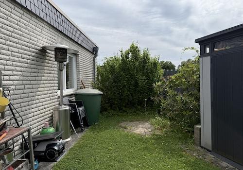 Rückansicht mit Garten