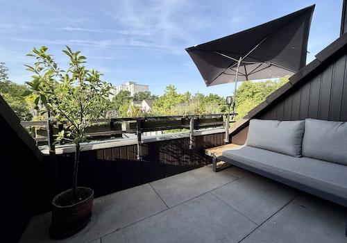 Loggia in Morgensonne
