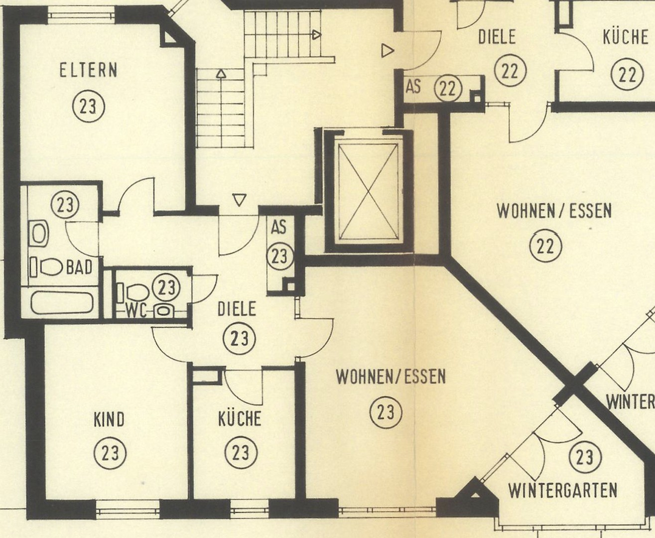 Grundriss Wohnung 23