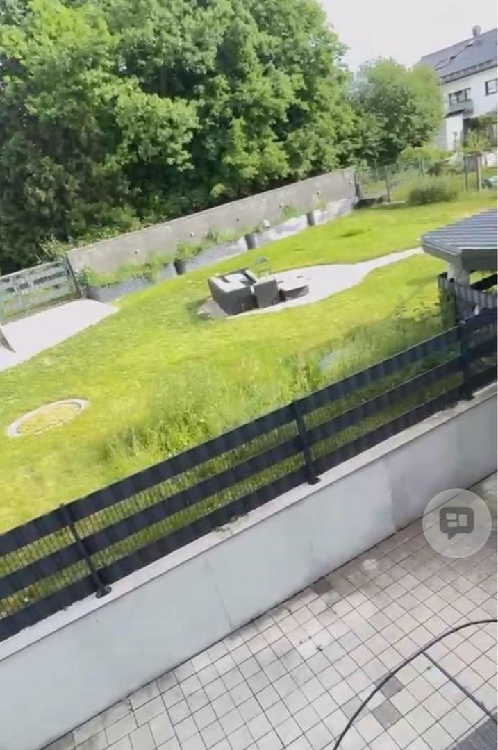 Garten kompl umzäunt