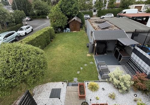Gartenblick vom Balkon
