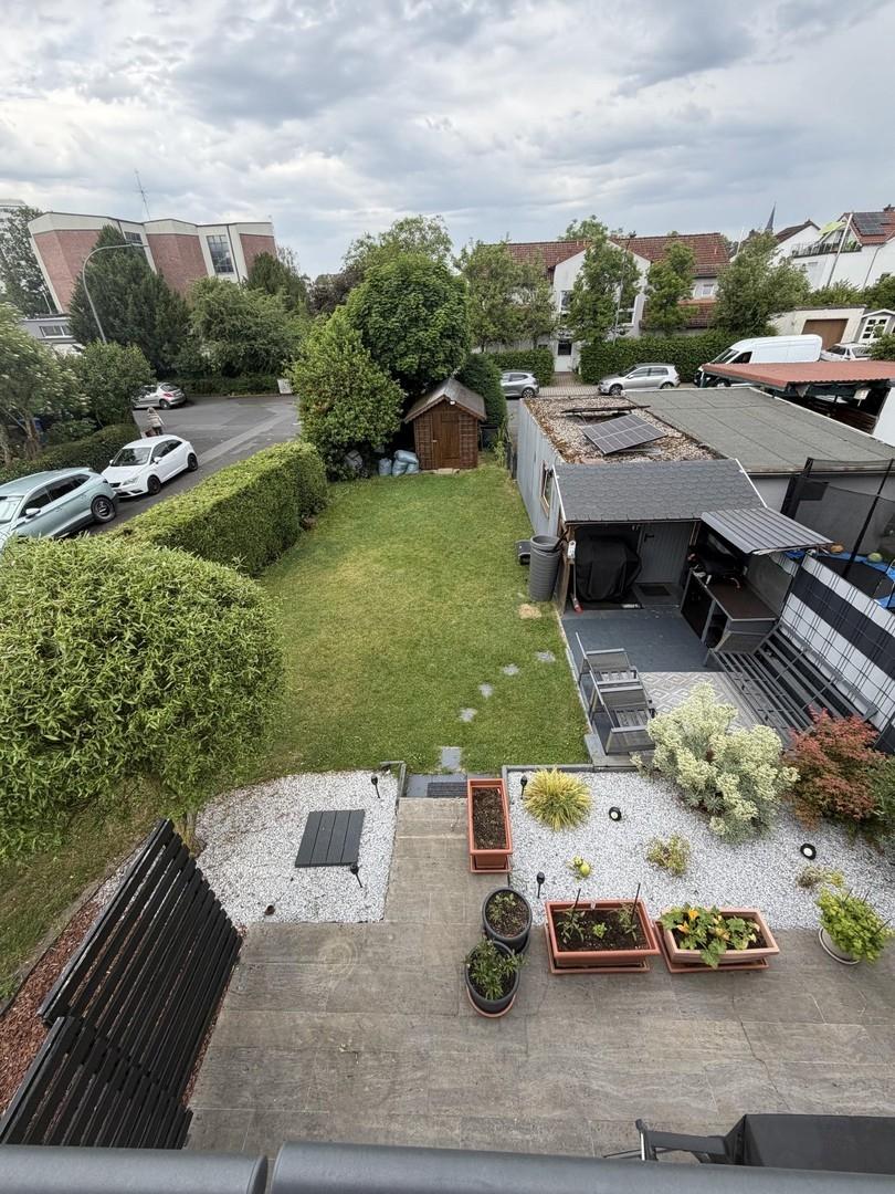 Gartenblick vom Balkon