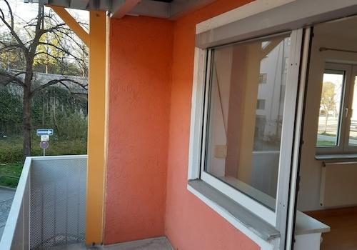 Balkon vor Wohnzimmer