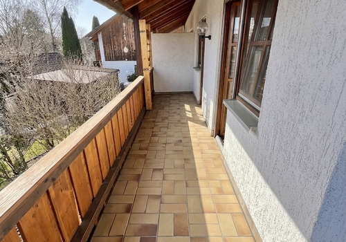 Sonniger Balkon